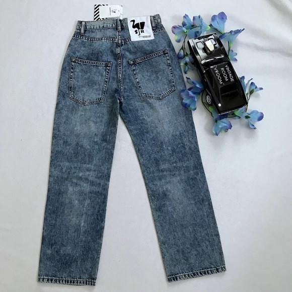 Free People Sandrine Rose NWT Medium Wash Distressed Jeans Women 25 - Picture 6 of 10